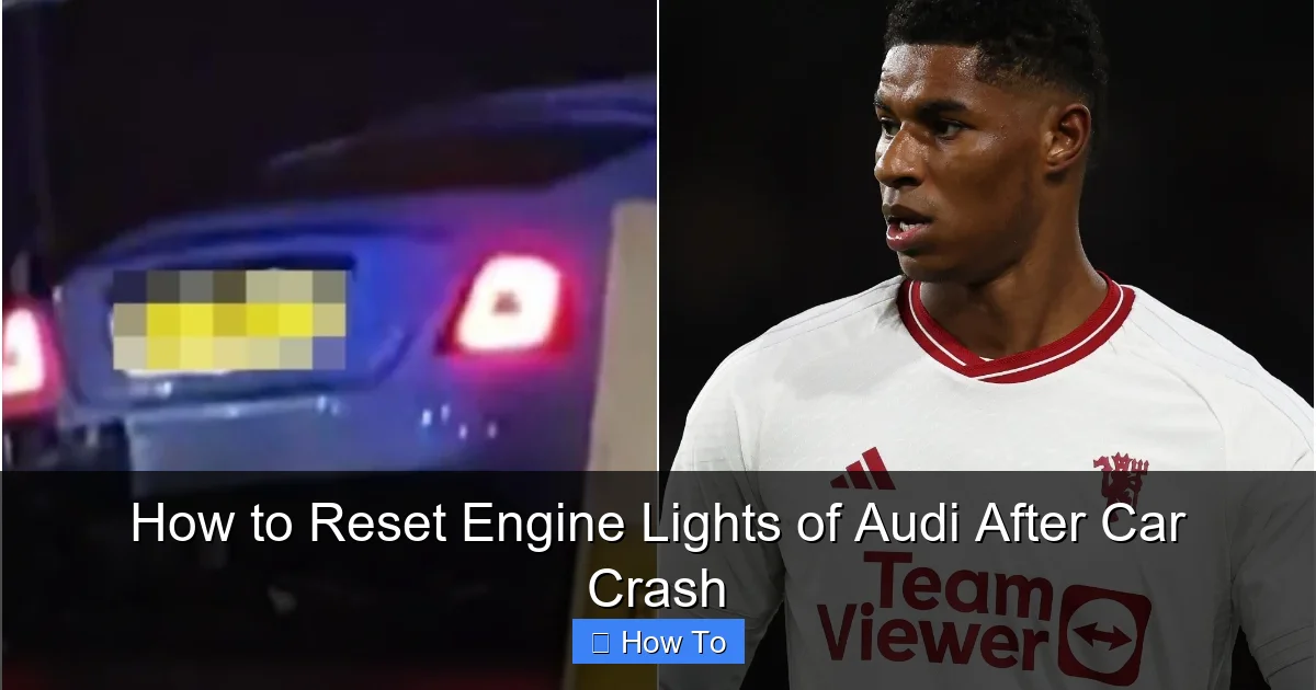 How to Reset Engine Lights of Audi After Car Crash