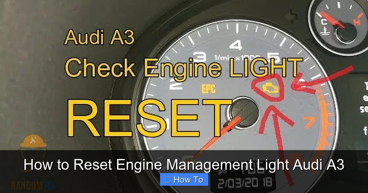 How to Reset Engine Management Light Audi A3