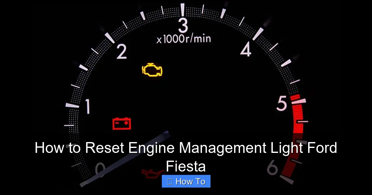 How to Reset Engine Management Light Ford Fiesta