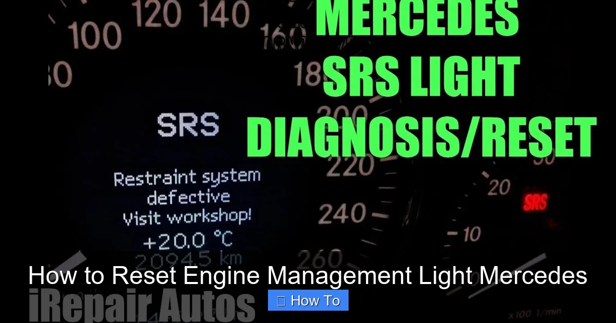 How to Reset Engine Management Light Mercedes