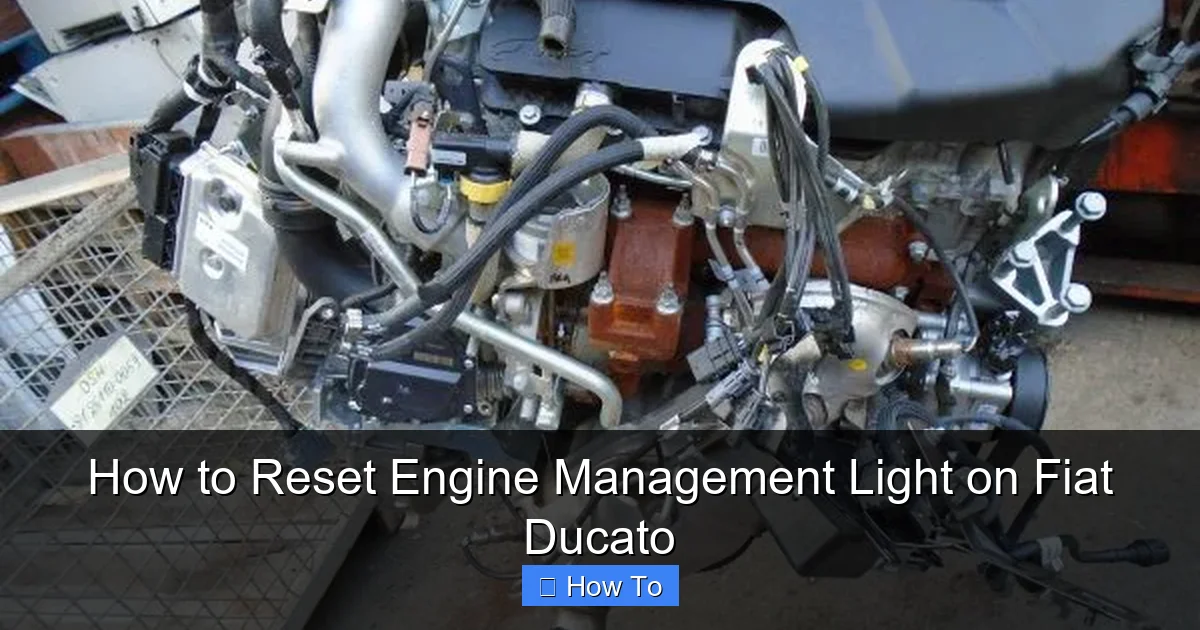 How to Reset Engine Management Light on Fiat Ducato