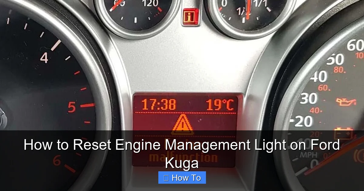 How to Reset Engine Management Light on Ford Kuga