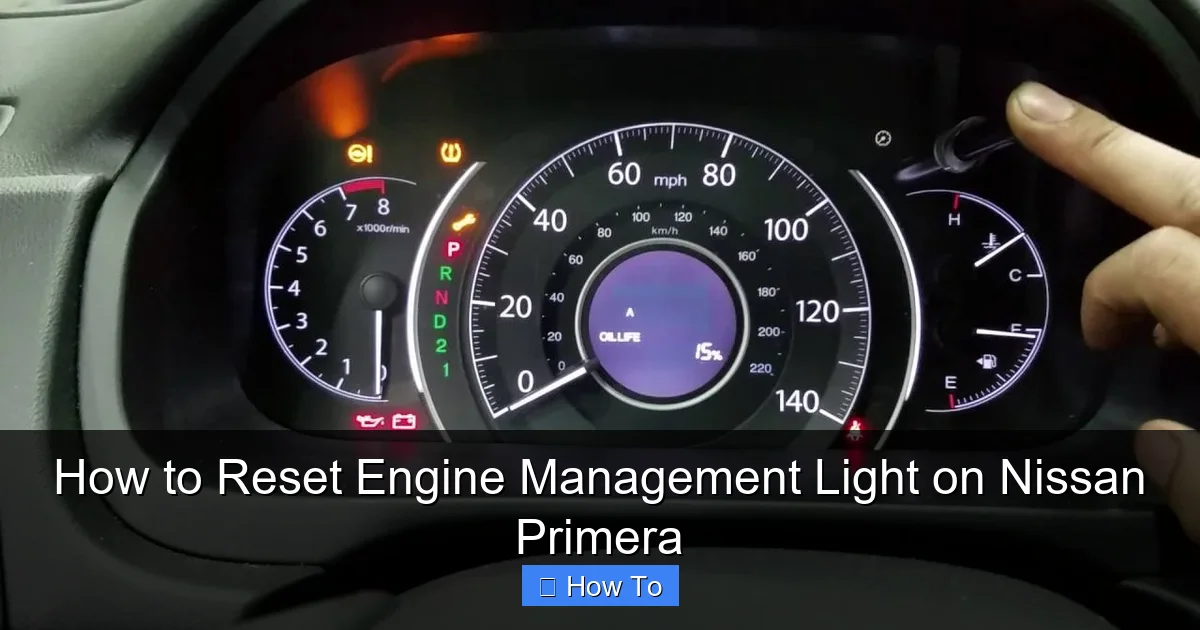 How to Reset Engine Management Light on Nissan Primera