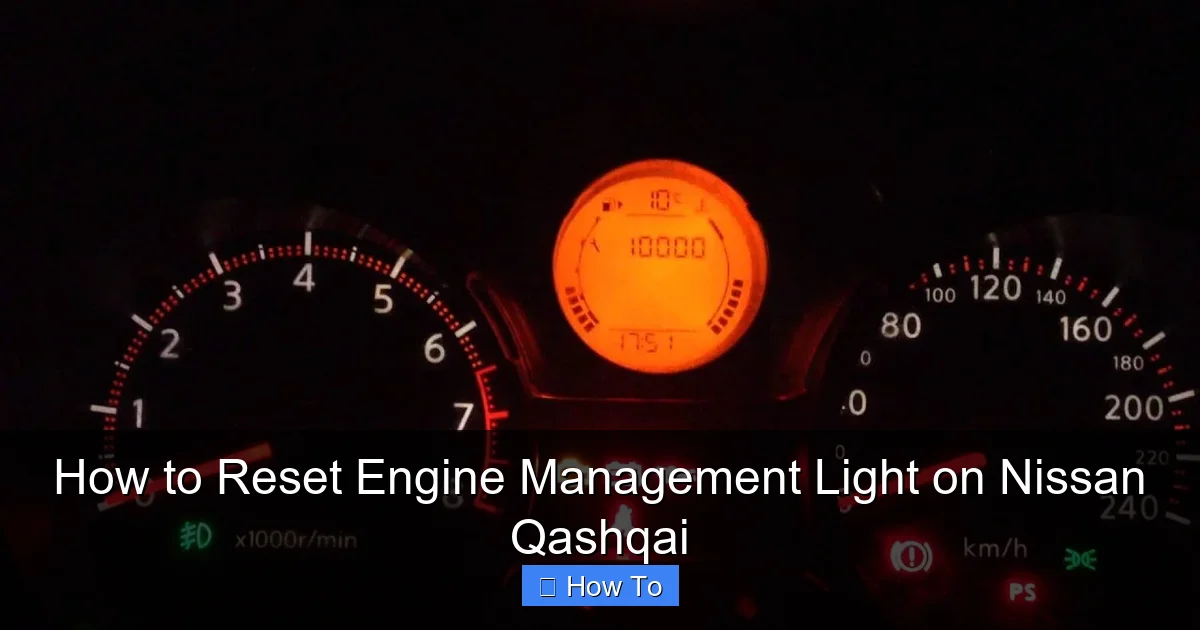 How to Reset Engine Management Light on Nissan Qashqai