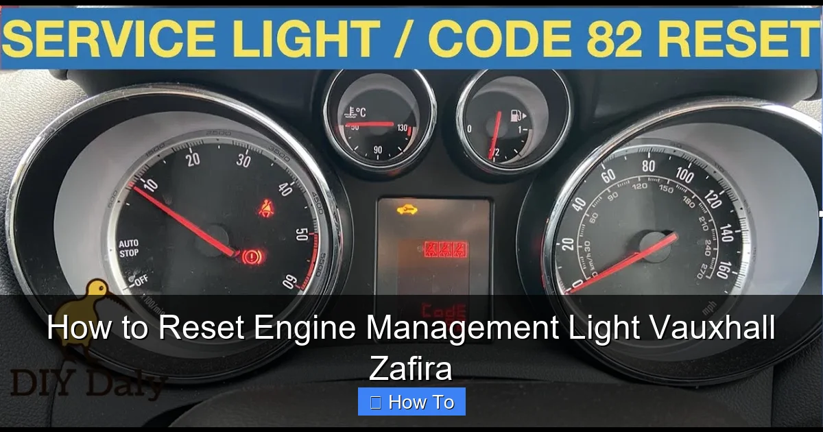 How to Reset Engine Management Light Vauxhall Zafira