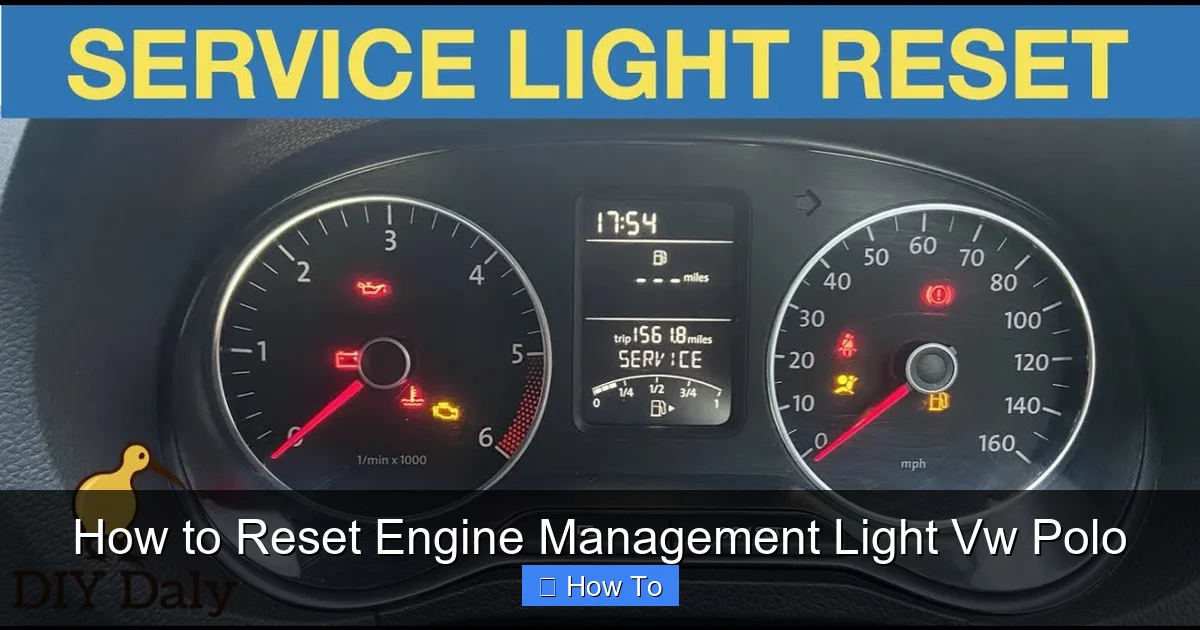 How to Reset Engine Management Light Vw Polo