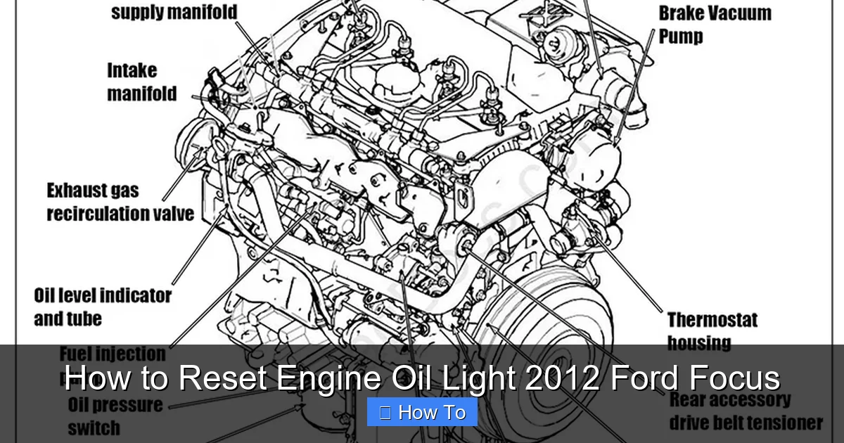How to Reset Engine Oil Light 2012 Ford Focus