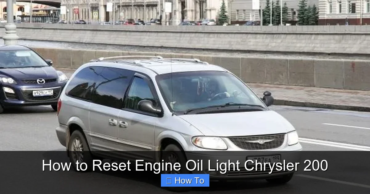 How to Reset Engine Oil Light Chrysler 200
