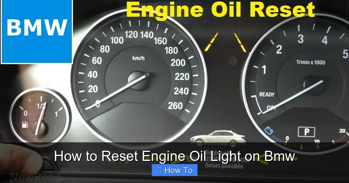 How to Reset Engine Oil Light on Bmw
