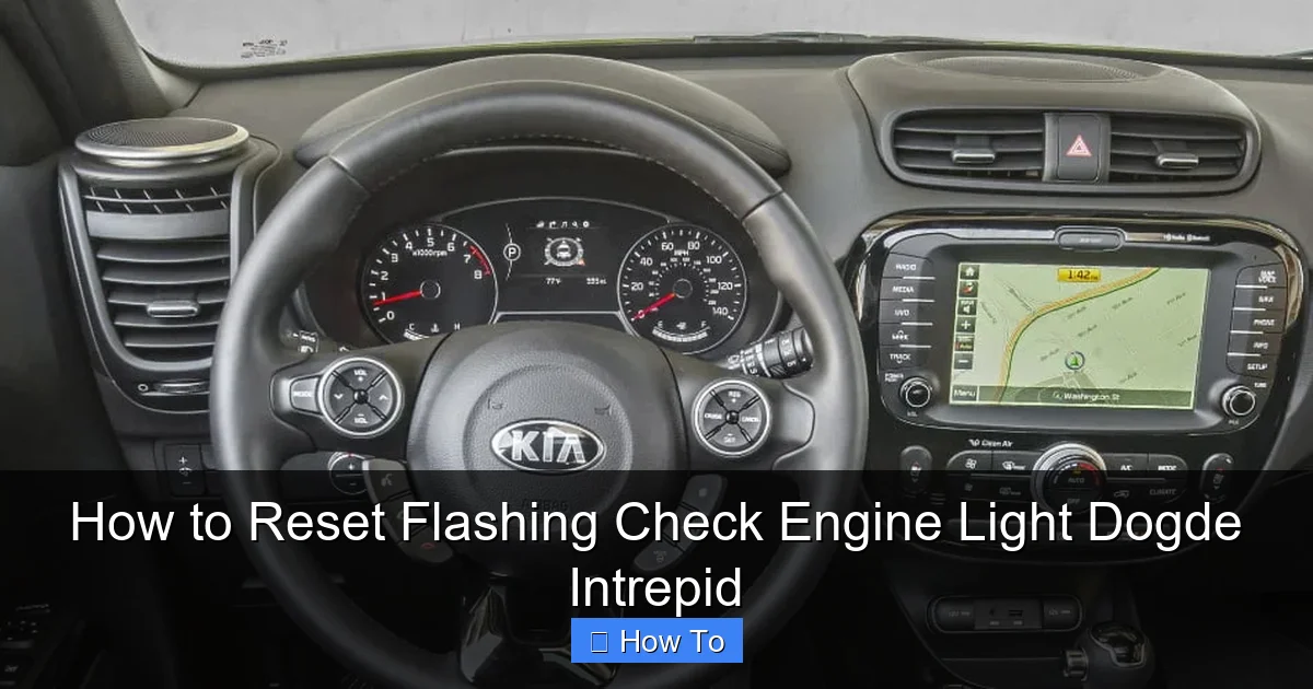 How to Reset Flashing Check Engine Light Dogde Intrepid