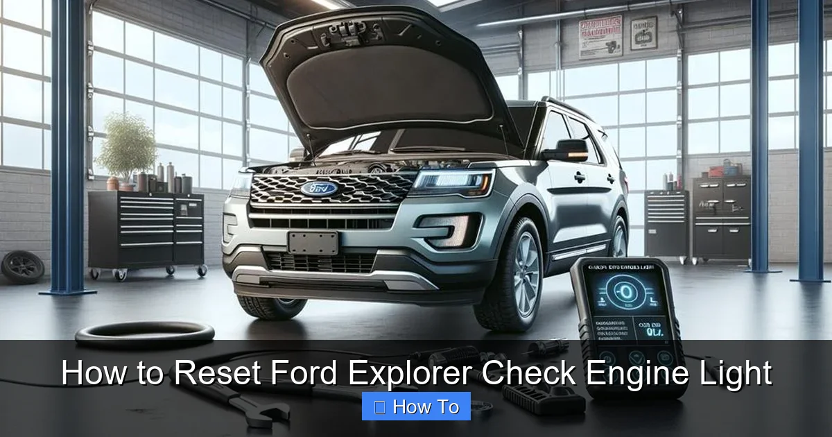 How to Reset Ford Explorer Check Engine Light
