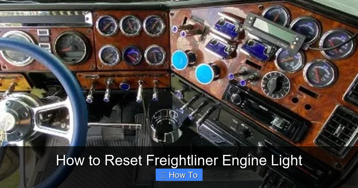 How to Reset Freightliner Engine Light