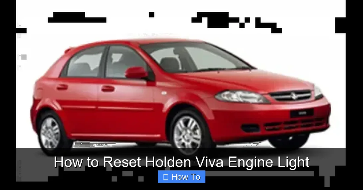 How to Reset Holden Viva Engine Light