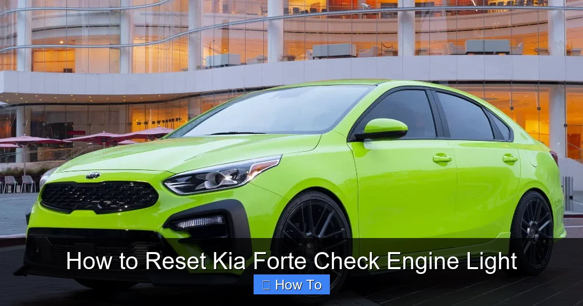 How to Reset Kia Forte Check Engine Light