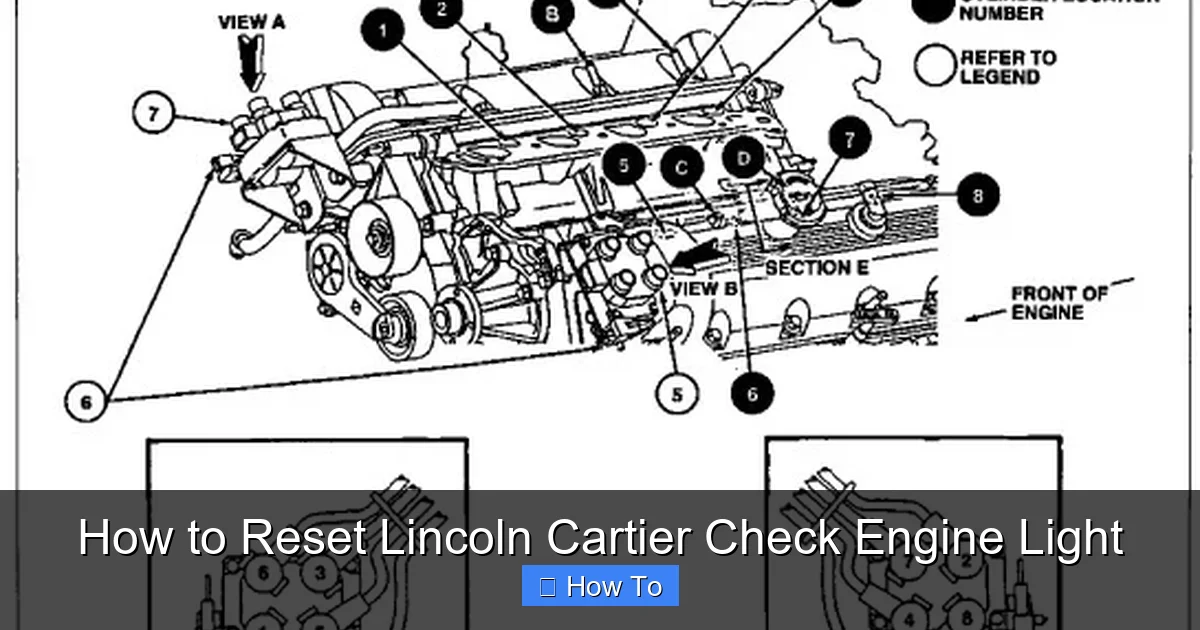 How to Reset Lincoln Cartier Check Engine Light