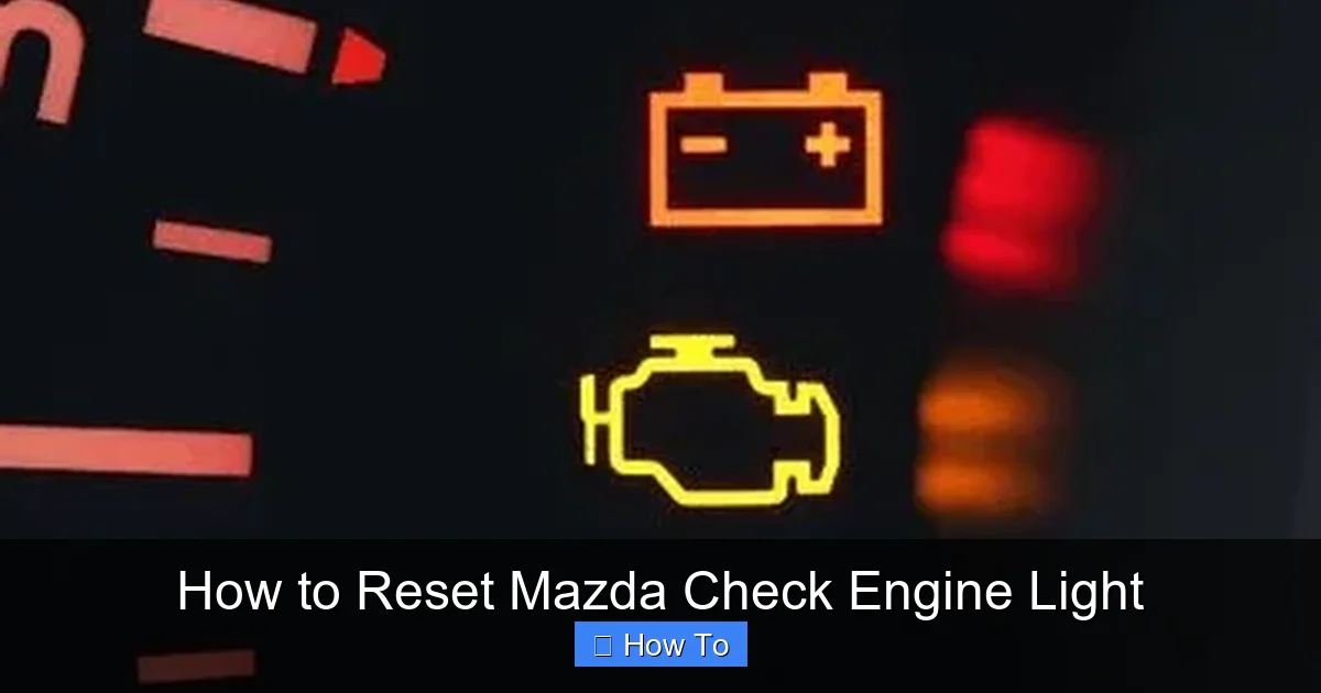 How to Reset Mazda Check Engine Light