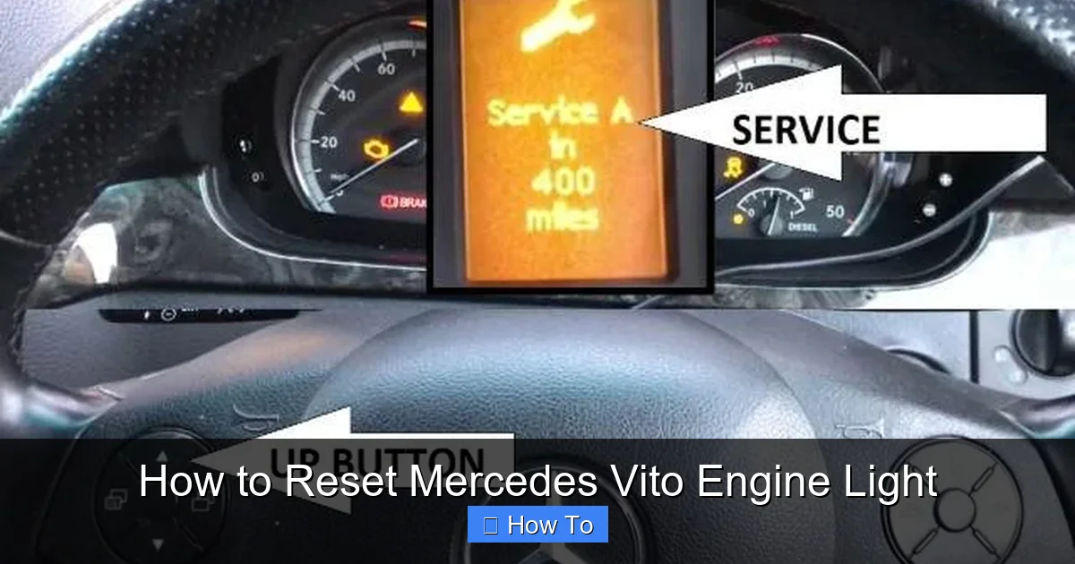 How to Reset Mercedes Vito Engine Light