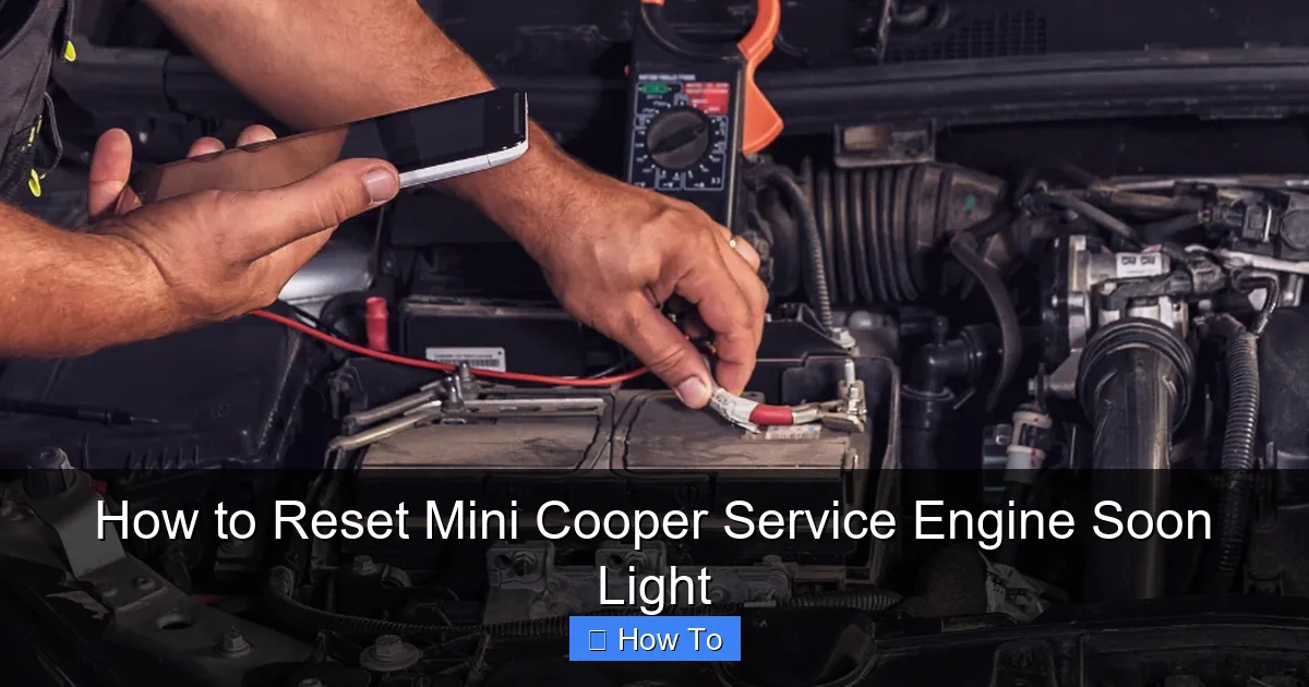 How to Reset Mini Cooper Service Engine Soon Light