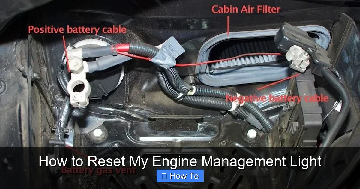 How to Reset My Engine Management Light