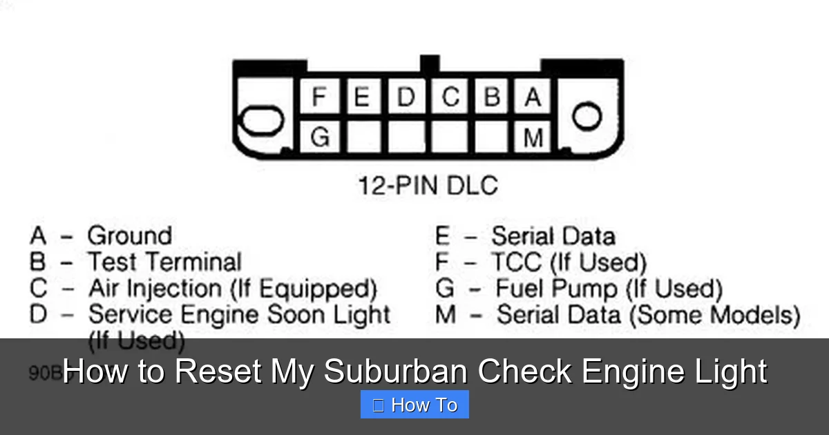 How to Reset My Suburban Check Engine Light