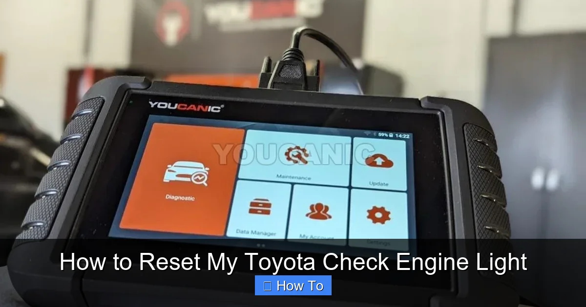 How to Reset My Toyota Check Engine Light