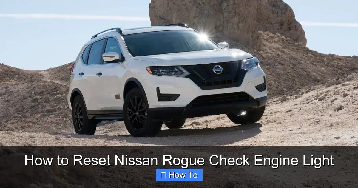 How to Reset Nissan Rogue Check Engine Light