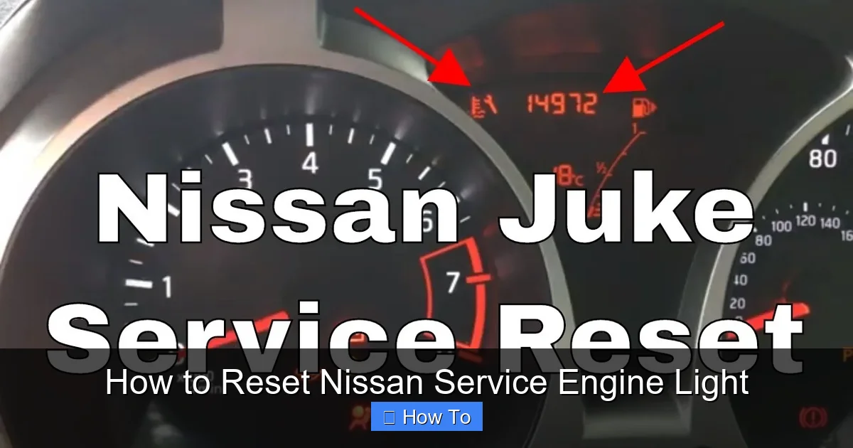 How to Reset Nissan Service Engine Light