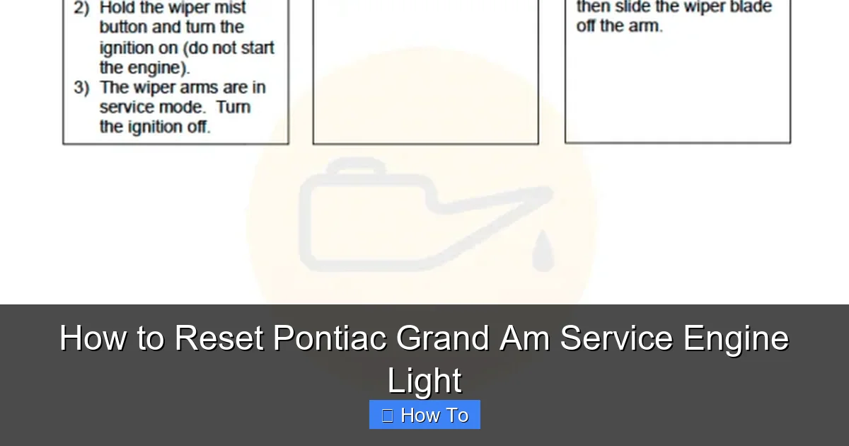 How to Reset Pontiac Grand Am Service Engine Light