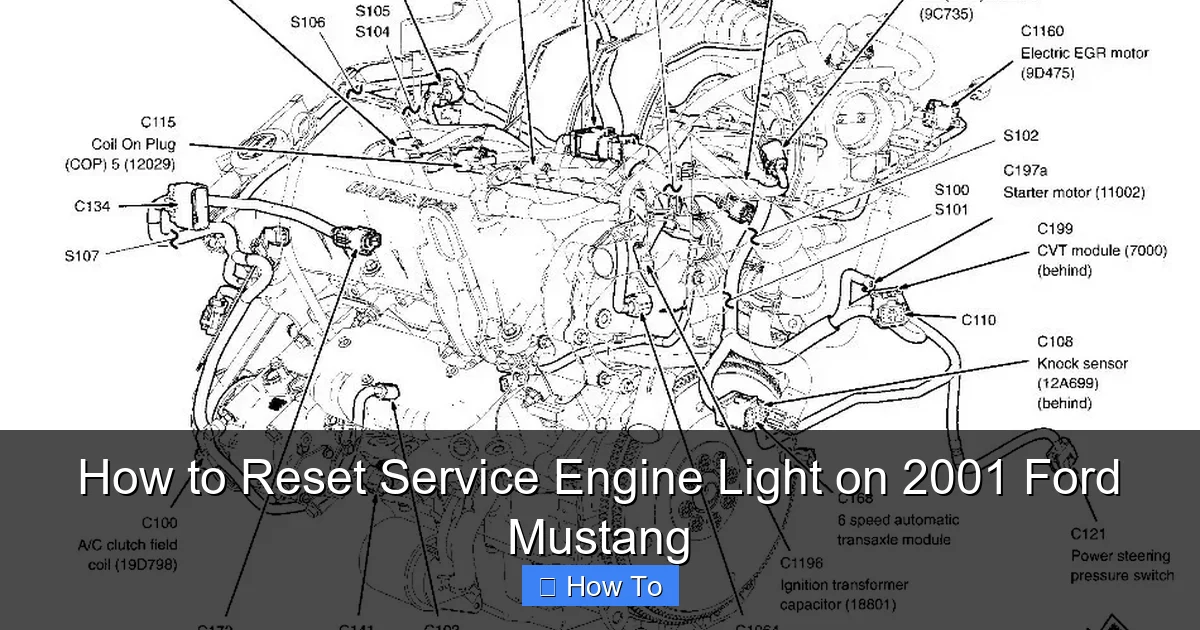 How to Reset Service Engine Light on 2001 Ford Mustang