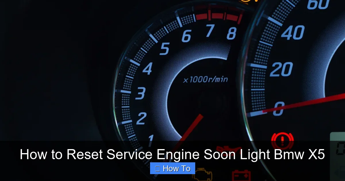 How to Reset Service Engine Soon Light Bmw X5