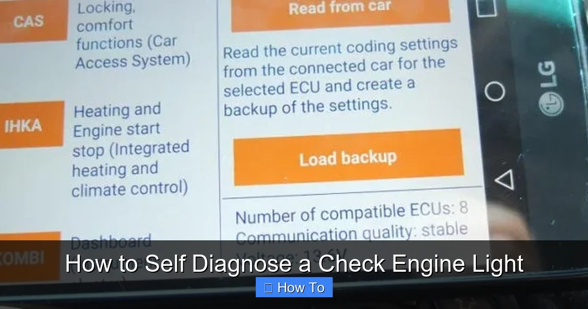 How to Self Diagnose a Check Engine Light