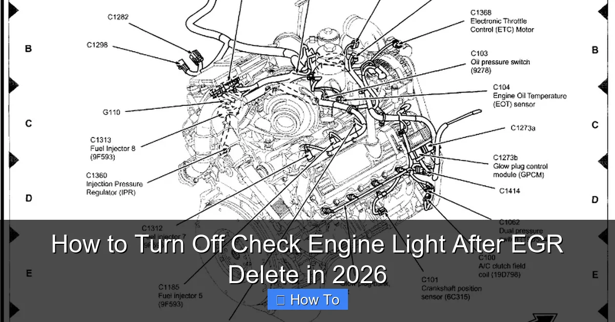How to Turn Off Check Engine Light After EGR Delete in 2026