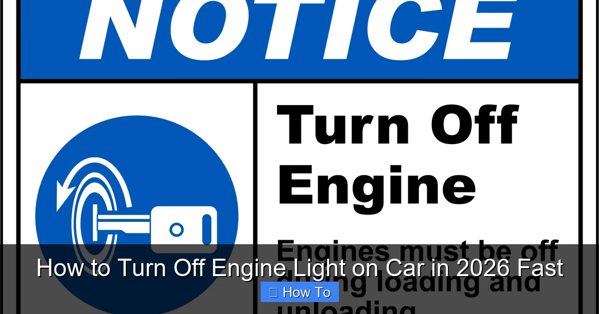 How to Turn Off Engine Light on Car in 2026 Fast