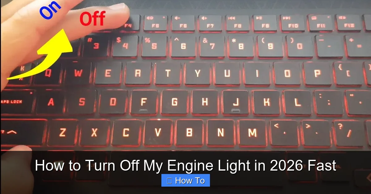 How to Turn Off My Engine Light in 2026 Fast