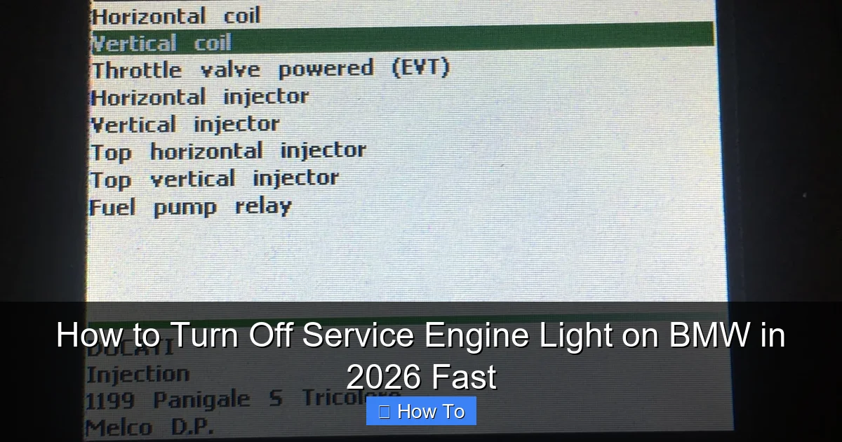How to Turn Off Service Engine Light on BMW in 2026 Fast