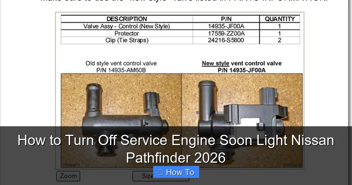 How to Turn Off Service Engine Soon Light Nissan Pathfinder 2026