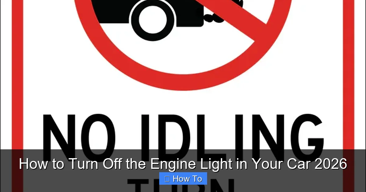 How to Turn Off the Engine Light in Your Car 2026