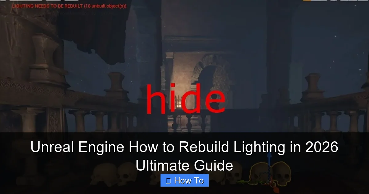 Unreal Engine How to Rebuild Lighting in 2026 Ultimate Guide