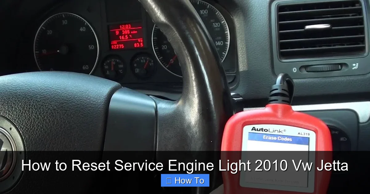How to Reset Service Engine Light 2010 Vw Jetta