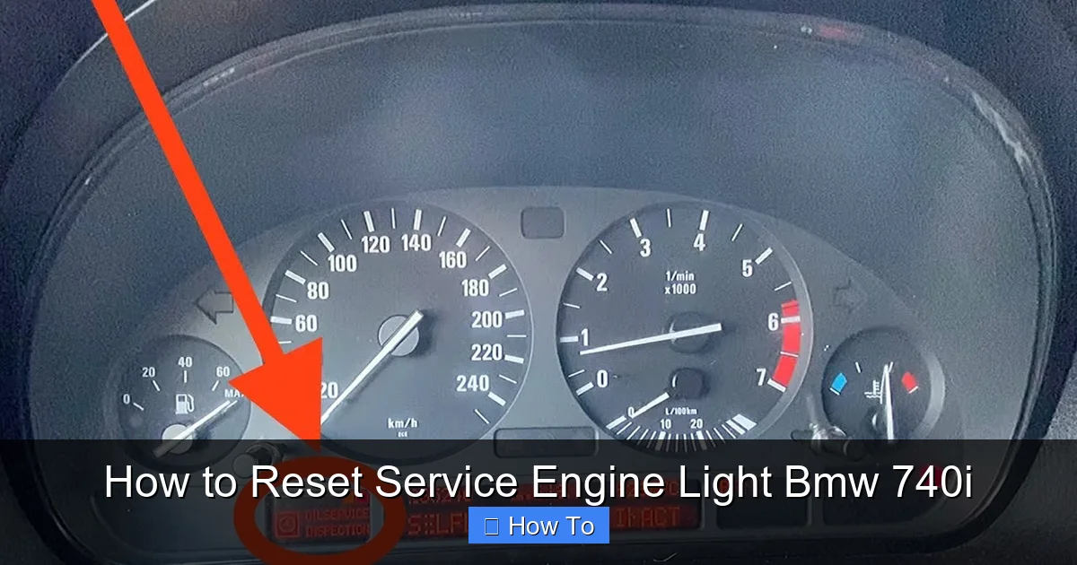 How to Reset Service Engine Light Bmw 740i