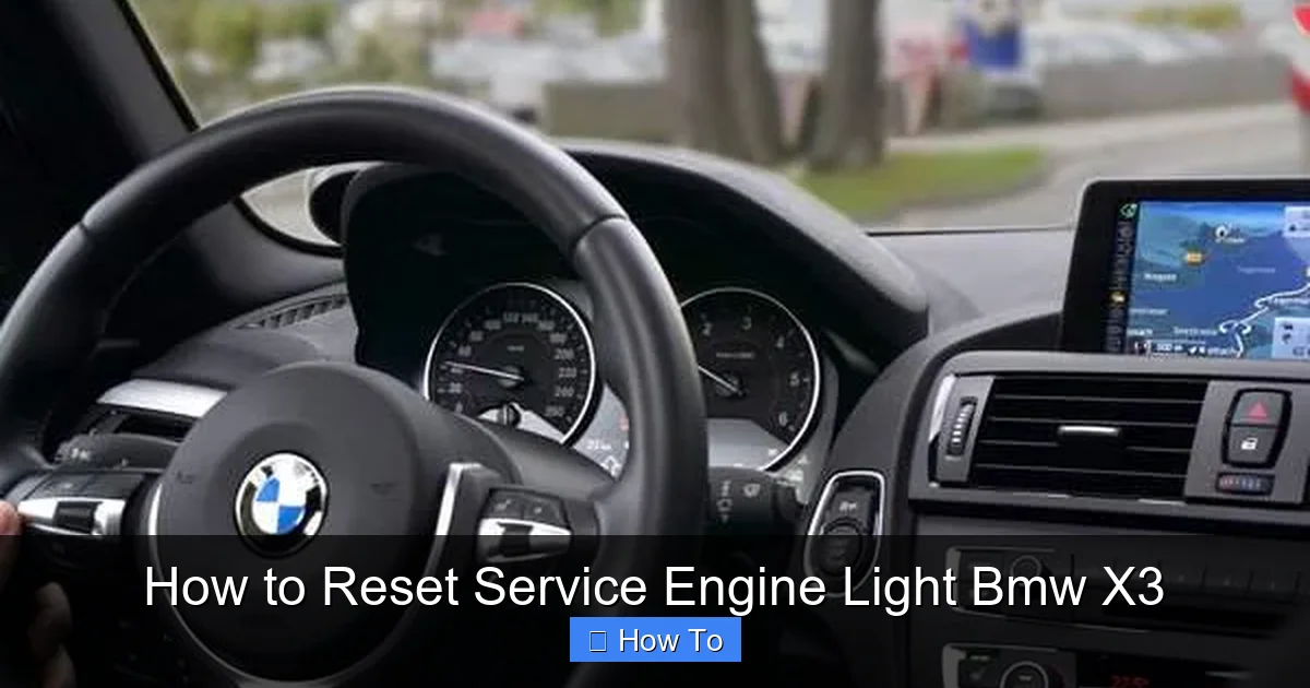 How to Reset Service Engine Light Bmw X3