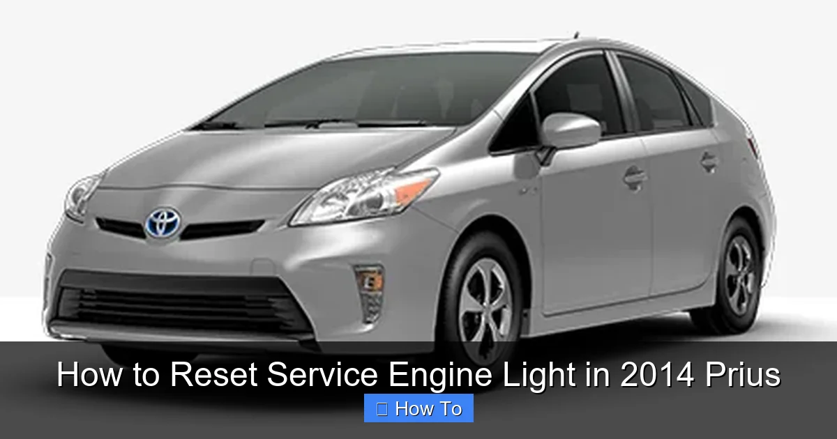 How to Reset Service Engine Light in 2014 Prius