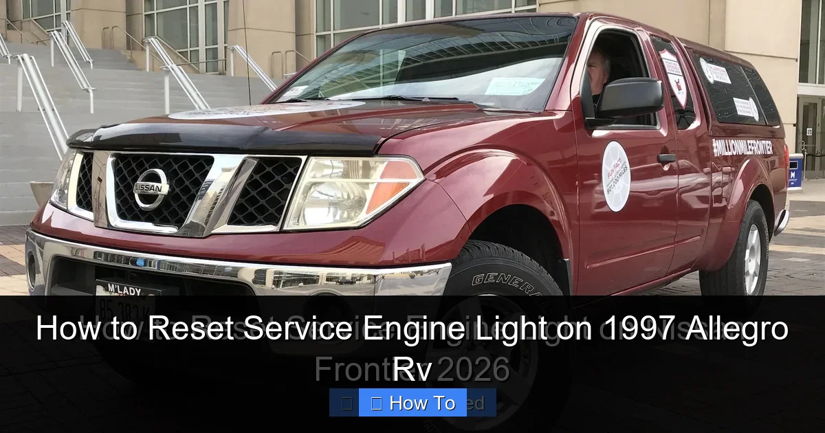 How to Reset Service Engine Light on 1997 Allegro Rv