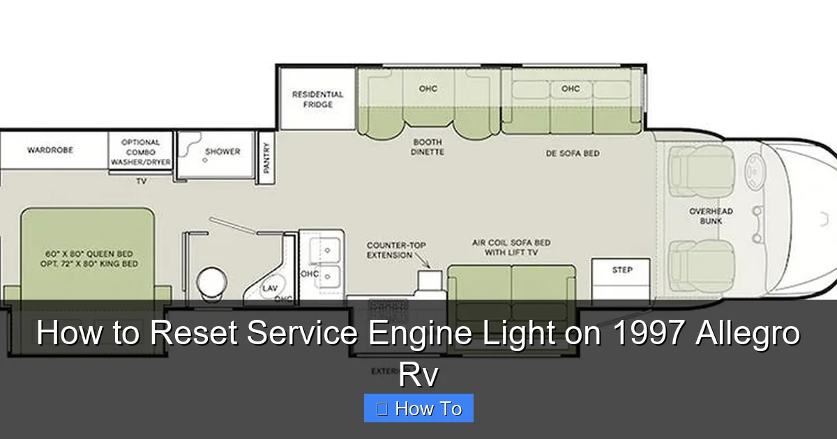 How to Reset Service Engine Light on 1997 Allegro Rv
