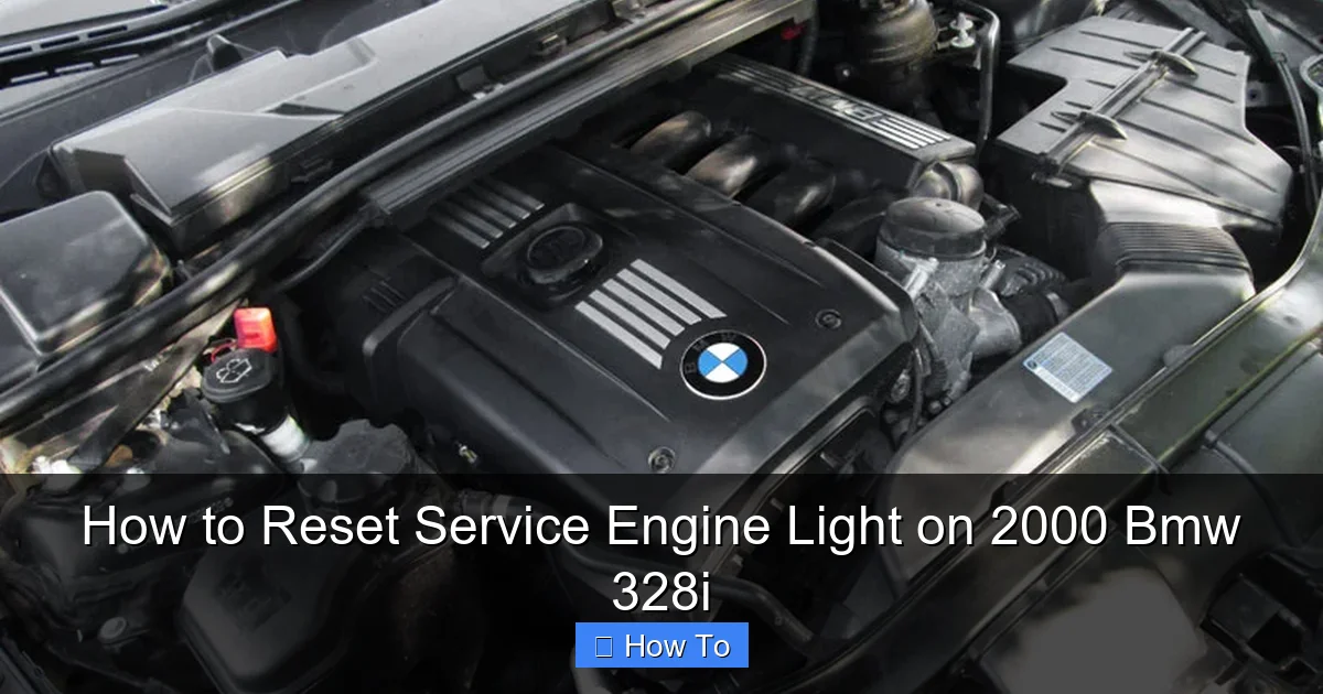 How to Reset Service Engine Light on 2000 Bmw 328i
