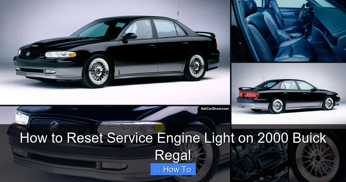 How to Reset Service Engine Light on 2000 Buick Regal