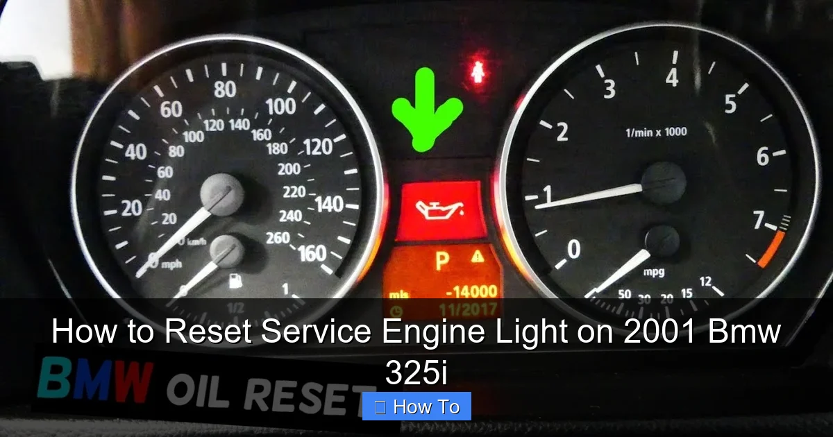 How to Reset Service Engine Light on 2001 Bmw 325i