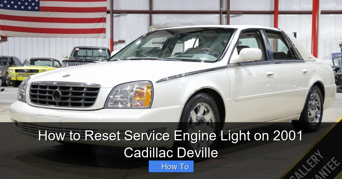How to Reset Service Engine Light on 2001 Cadillac Deville
