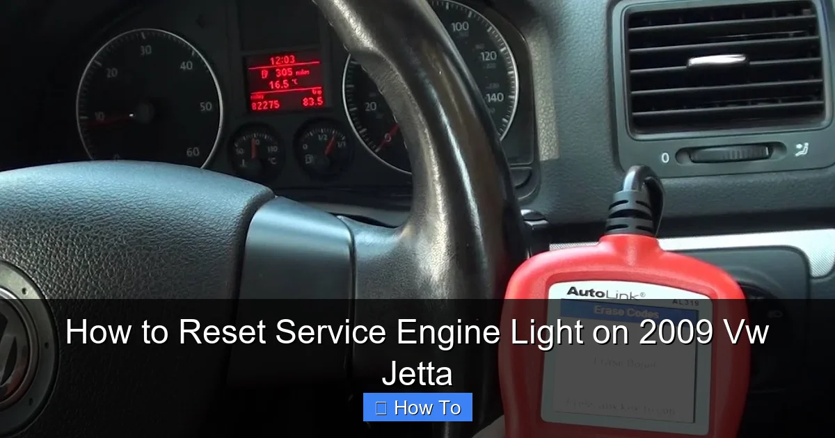 How to Reset Service Engine Light on 2009 Vw Jetta