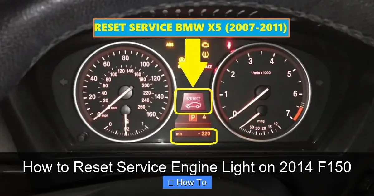 How to Reset Service Engine Light on 2014 F150